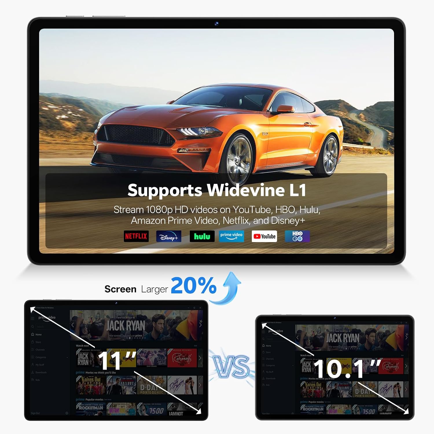 Litepad Ultra Slim 11" 24GB RAM 512GB ROM 1TB Expandable Wifi 6 Dual SIM, Dual Camera, Android 16 Tablet view 6