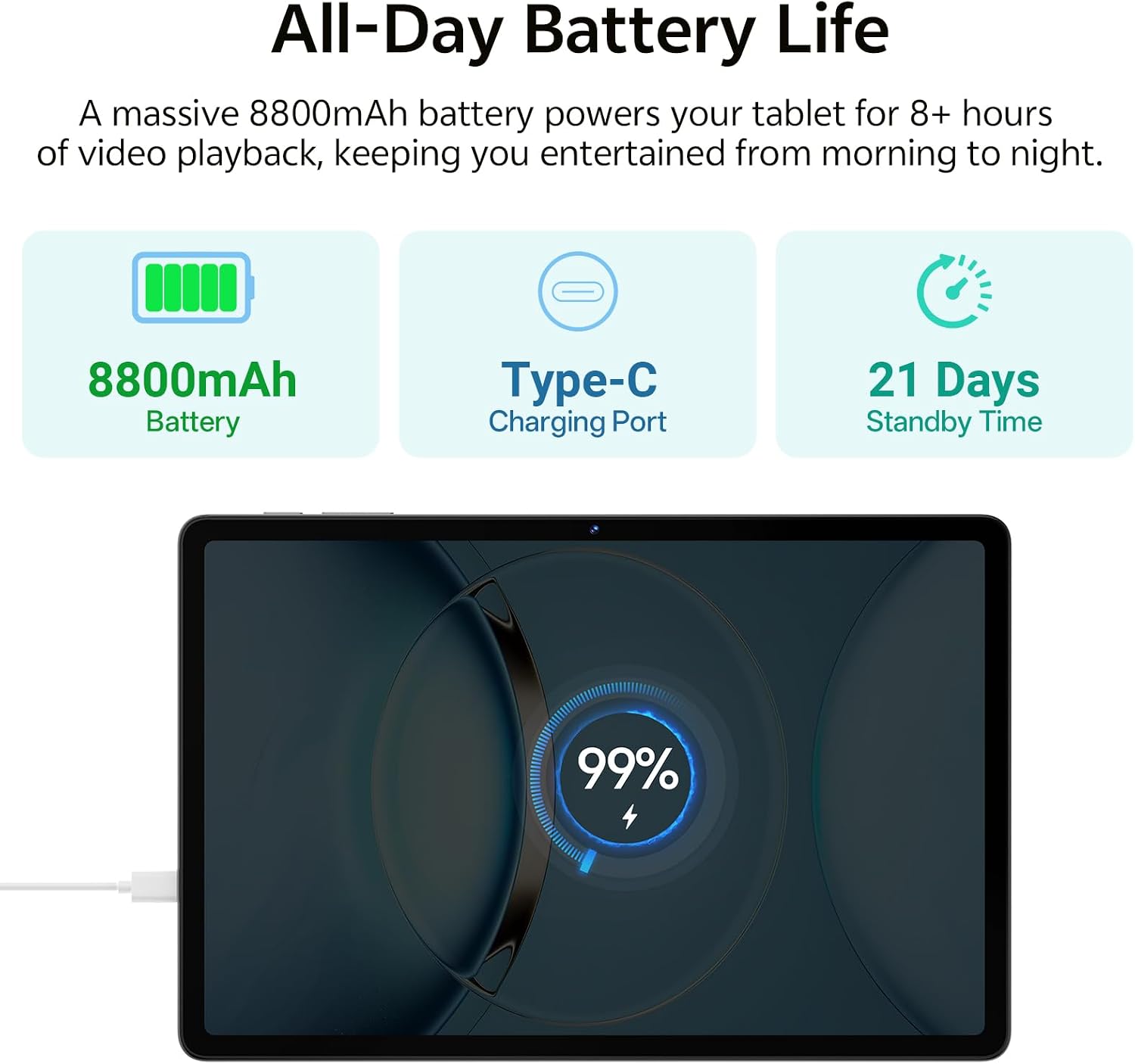 Litepad Ultra Slim 11" 24GB RAM 512GB ROM 1TB Expandable Wifi 6 Dual SIM, Dual Camera, Android 16 Tablet view 7