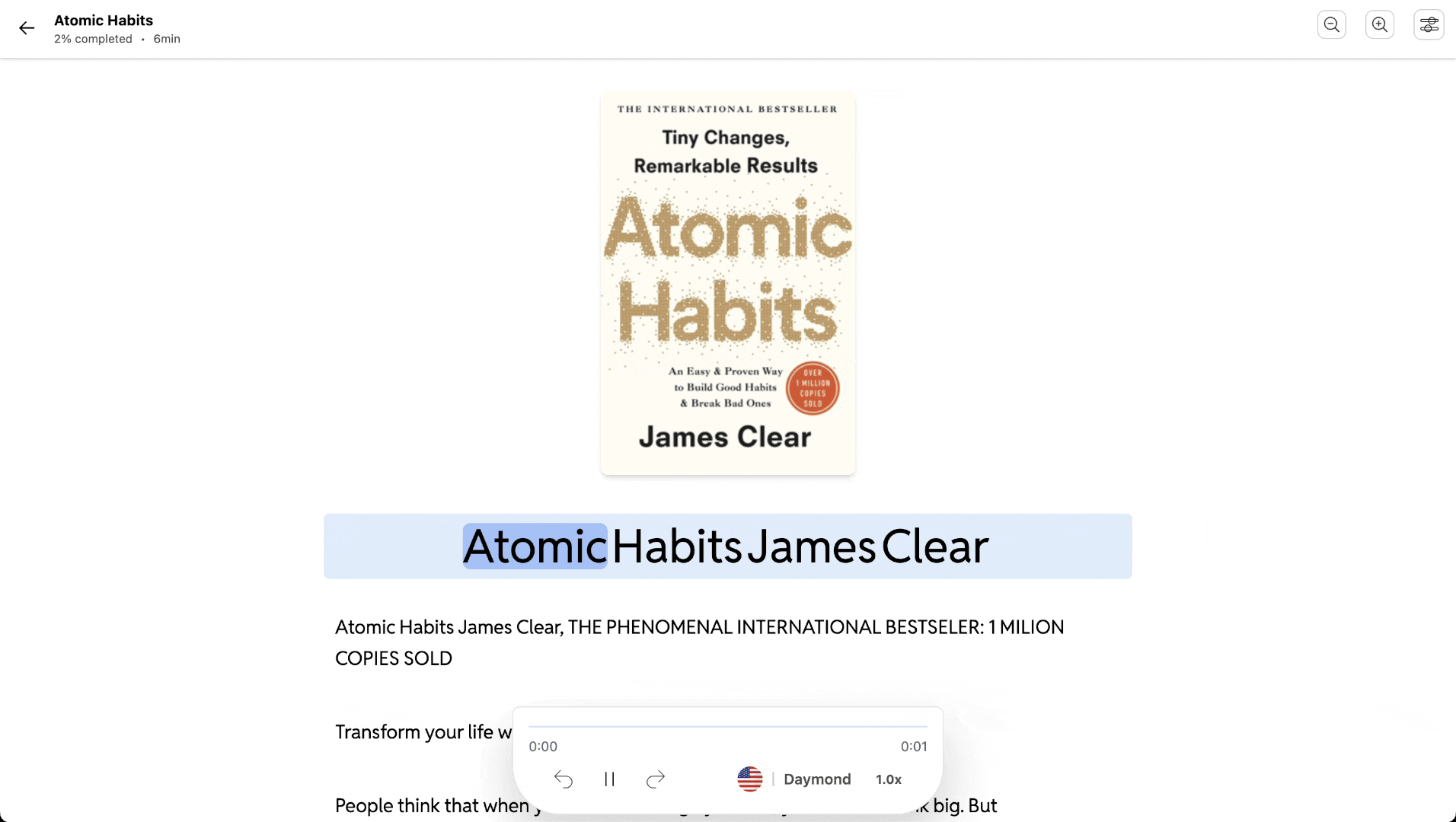 Reeda audio summaries demo